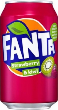 Fanta Strawberry & Kiwi 0,33л.*12шт. Фанта