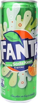 Fanta 0,32л.*24шт. Cream Soda Вьетнам  Фанта