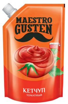 Кетчуп «Maestro Gusten» Томатный 400гр./24шт.