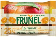 Мармелад «Frunel» со вкусом манго, 40гр./90шт.