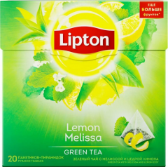 Lipton Пирамидки Lemon Melissa 20 Пак. Липтон