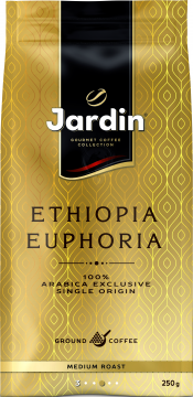 ЖАРДИН Эфиопия Эйфория 250г.кофе мол.жар.прем/с. Jardin