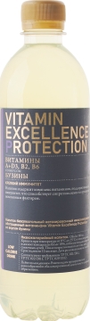 Vitamin Excellence Protection co вкусом бузины 0,5л.*12шт.  Витамин Экселанс