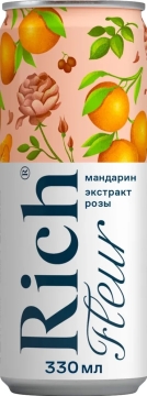 Rich Fleur Виноград-Лимон-Мандарин-Роза 0,33л.*12шт.
