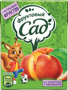 Фруктовый сад 0,25л. персик-яблоко/27шт.