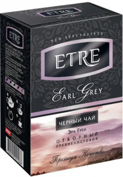 Чай черный «ETRE» с бергамотом (крупнолистовой)  100гр./24шт.