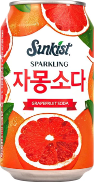 Sunkist 0,355л.*24шт. Grapefruit Soda ж*б Санкист