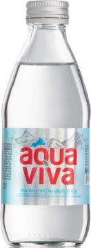AquaViva не газ 0,25л./24шт. Стекло