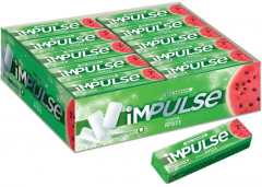 Жевательная резинка «Impulse» со вкусом «Арбуз», без сахара, 14гр./480шт.
