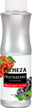 RiCHEZA Концентрат Черная Смородина-Красная Смородина бутылка пластик (1кг) шт Ричеза