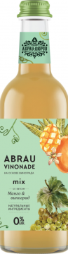 Abrau Vinonade Напиток безалкогольный Манго-Виноград 0,375л.*12шт.