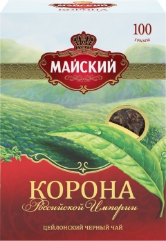 Чай Майский Корона Российской Империи круп.лист чёрный 100г 1*21