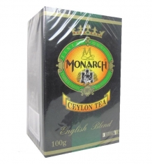 Чай Монарх черный крупнолистовой пачка 100 гр 1*80