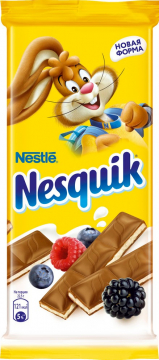 Nesquik Шоколад молочный с злаками и ягодами 100гр. Несквик