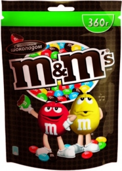 M&M`s конфеты Шоколадный 360 г./1шт.