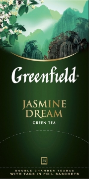 ГРИНФИЛД Жасмин Дрим(2гх25п)чай пак.зел.аром. Greenfield