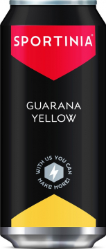Sportinia Guarana Yellow (Спортиния Гуарана Еллоу Манго) 0.5 л / 12 банок 0,5л./12шт.