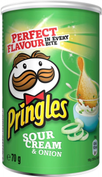 Чипсы Pringles вкус Сметаны и Лука 70гр./12шт. Принглс