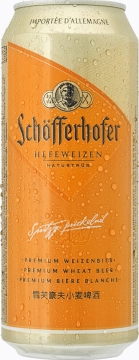 Пиво Shofferhoffer Hefe Weizen, пастеризованное светлое не фильтрованное, 5,0%, 0,5л, БАНКА  ШК 691