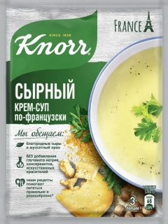 КНОРР Ароматный сырный крем-суп по-французски 48 г 1*21