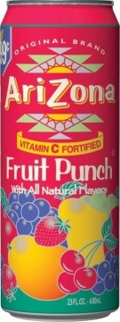 Arizona Fruit Punch With All Natural Flavors 0,68л./24шт. Аризона