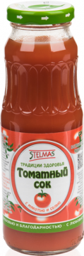 СТЭЛМАС Сок томатный 0,25л.*18шт. Stelmas