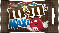 M&M`s Maxi конфеты Шоколадный 70 г./1шт.