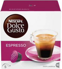Кофе Nescafe Dolce Gusto Эспрессо 16 капсул 88гр. Нескафе Дольче Густо