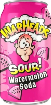 Warheads 0,355л.*12шт. Watermelon Sour Soda USA  Ворхедс