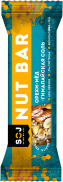 Ореховый батончик NUT BAR с медом и гималайской солью 40г/16шт.