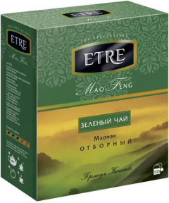 Чай зеленый «ETRE» китайский Mao Feng (100 пакетиков) 200гр./12шт.