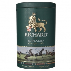 Чай Richard Royal Green Polo зеленый круп.лист жесть 80г 1*12 Ричард