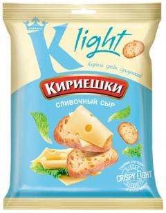 Сухарики Кириешки Light Сливочный сыр 80гр./22шт.