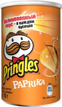 Чипсы Pringles вкус Паприки 70гр./12шт. Принглс