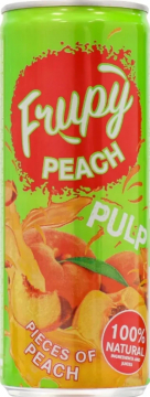 Frupy Peach 0,25л.*12шт. Фрупи Персик Напиток б/а негаз. с соком и кусочками