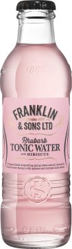 Franklin & Sons 0,2л.*24шт. Rhubarb with Hibiscus Tonic Water Фрэнклин энд Сонс Ревень и Гибискус