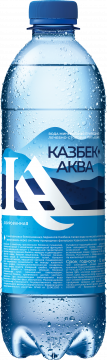 Казбек-Аква 0,5л./12шт. Газ  Минеральная лечебно-столовая вода Казбек-Аква (газ.) 0,5 л. ПЭТ.