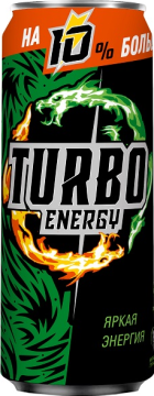 Турбо Энерджи 0,5л.*12шт. Яркая энергия ЖБ Turbo Energy
