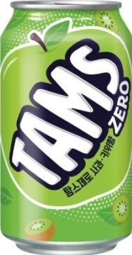 Tams Zero Kiwi/Apple 0,355л *24шт.  Тамс Напиток сильногазированный