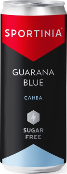 Sportinia 0,33л.*12шт. Guarana Blue Гуарана Блю Слива Спортиния