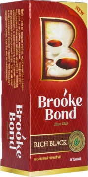 Брук Бонд черный пакетированный пачка 25х1.8 гр. Brooke Bond