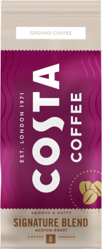 Costa Coffee Натуральный жареный молотый кофе Signature blend. Средняя обжарка. 200гр./8шт.