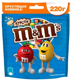 M&M`s криспи Шоколадный Ты Я 220 г./1шт.