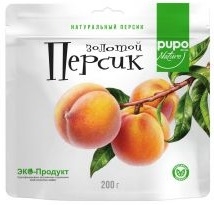 PUPO фрукты сушеные Персик золотой дой-пак 200гр.