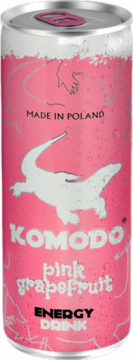 Komodo Pink Grapefruit 0,25л./24шт. Энергетический напиток Комодо