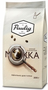 Кофе натуральный Paulig Mokka для турки мол. пачка 200 г 1/12 Паулиг