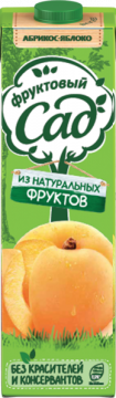 Фруктовый сад 0,95л. абрикос-яблоко*12шт.
