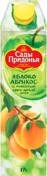 Сады Придонья 1л. Яблочно-абрикосовый сок.*12шт.