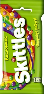 Skittles конф в сахар глазури Кисломикс 38 г./12шт. Скитлс