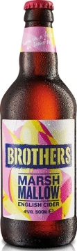 Сидр яблочный Brothers Marsh Mallow Cider, игристый, полусладкий, 4%, 12х0,5л бутылка
